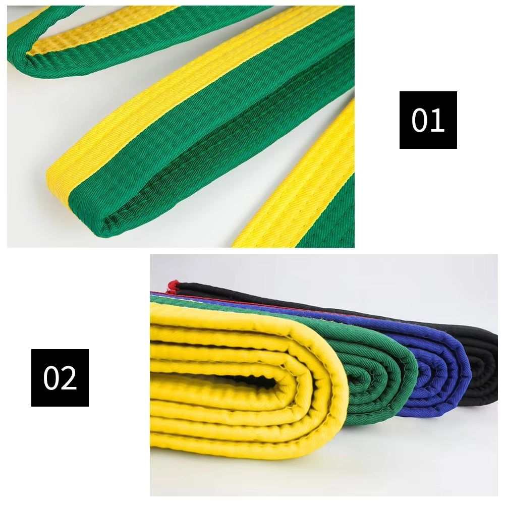 1PCS Martial Arts Karate Judo Taekwondo Professional Belts Judo Jiu Jitsu Standard Tapes Protective Waistband