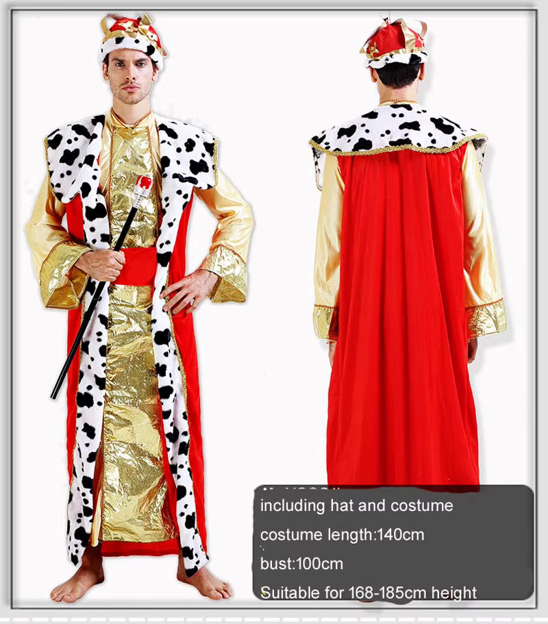 Halloween Cosplay Arab India Arabian Prince Princess King Costume Middle East Shepherd Robe Carnival Fancy Men Women
