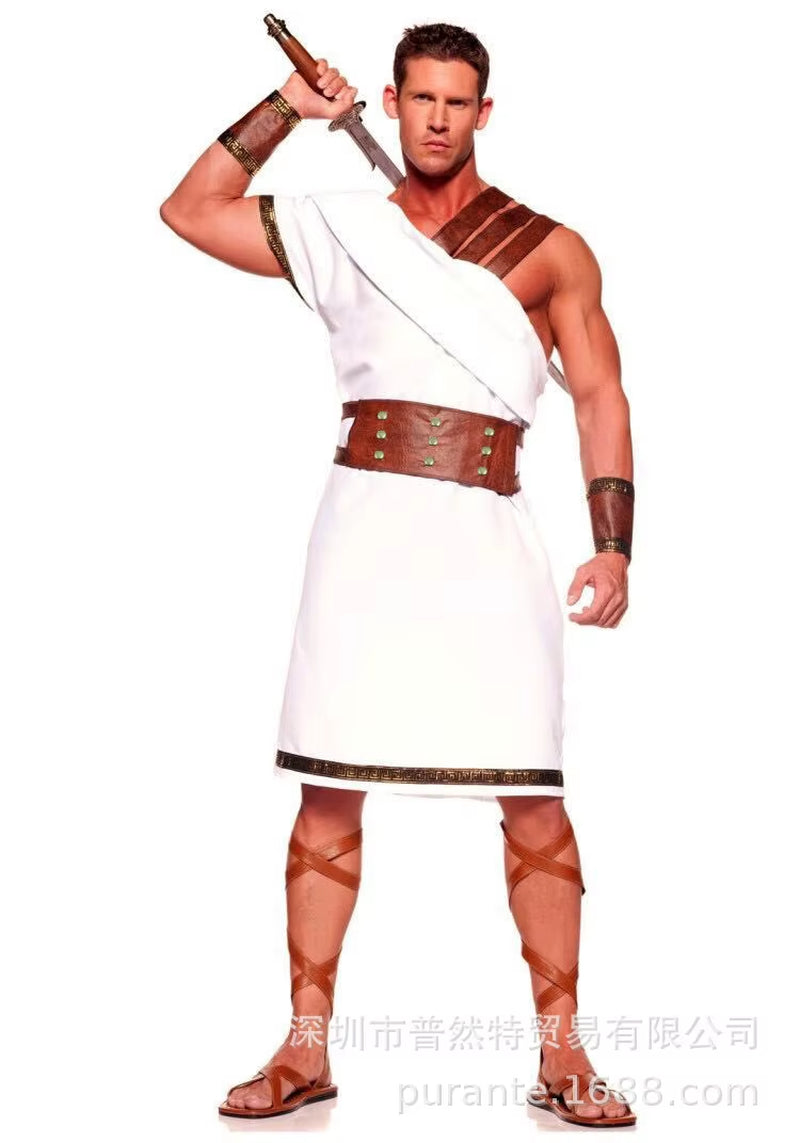 Cosplay Ancient Greek Roman Gladiator Costume Sets Adult Men Women Halloween Carnival Dress up Party Roman Solider Fancy Dress